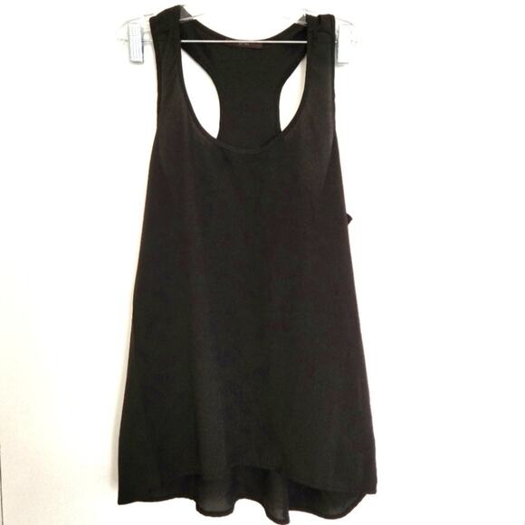 SOPRANO NEW Sheer Racer Back Soprano Black Tank Top M - Picture 2 of 3